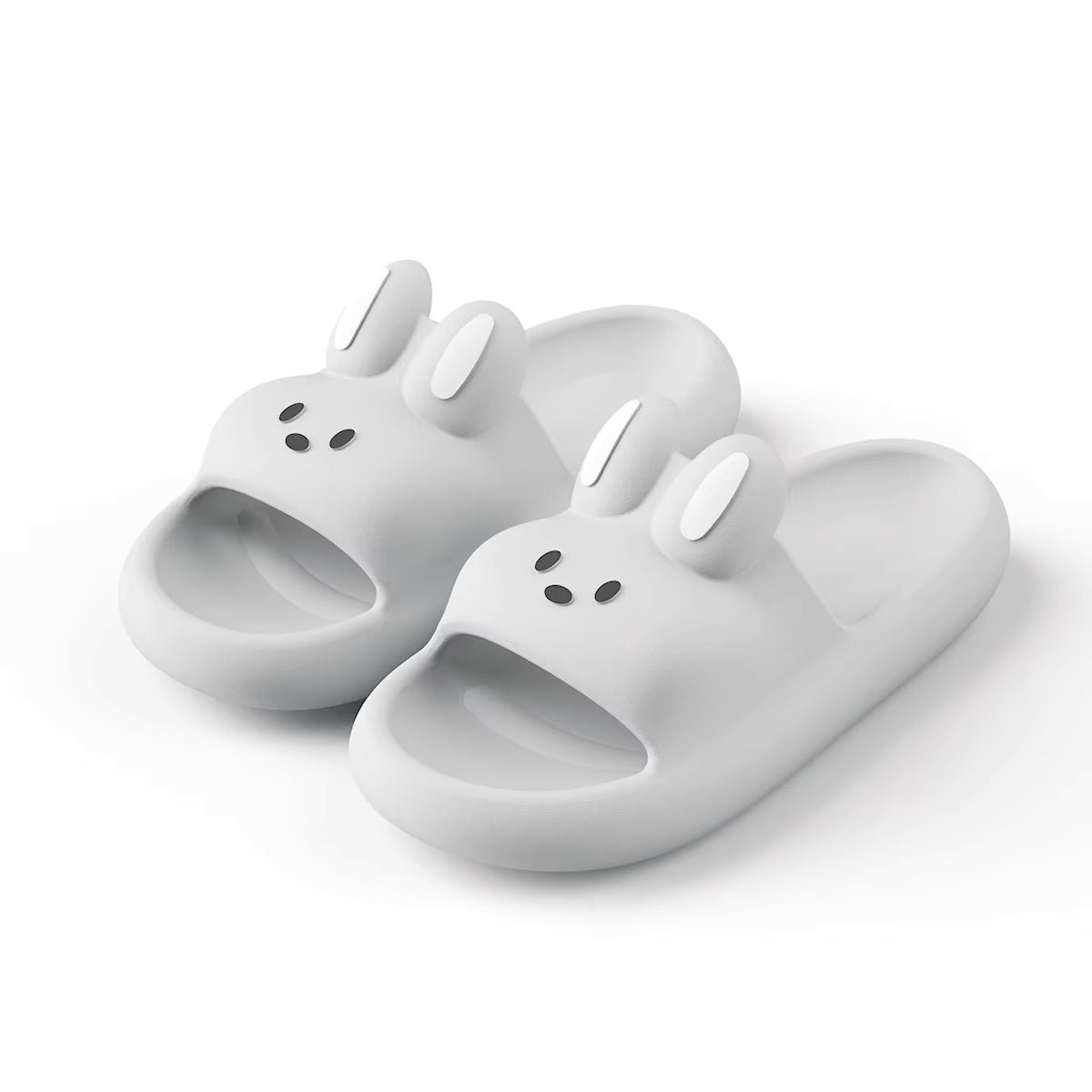 Cute Rabbit Unisex Slippers Non-Slip Slip-On Indoor Slippers Comfortable Soft Home Slippers.