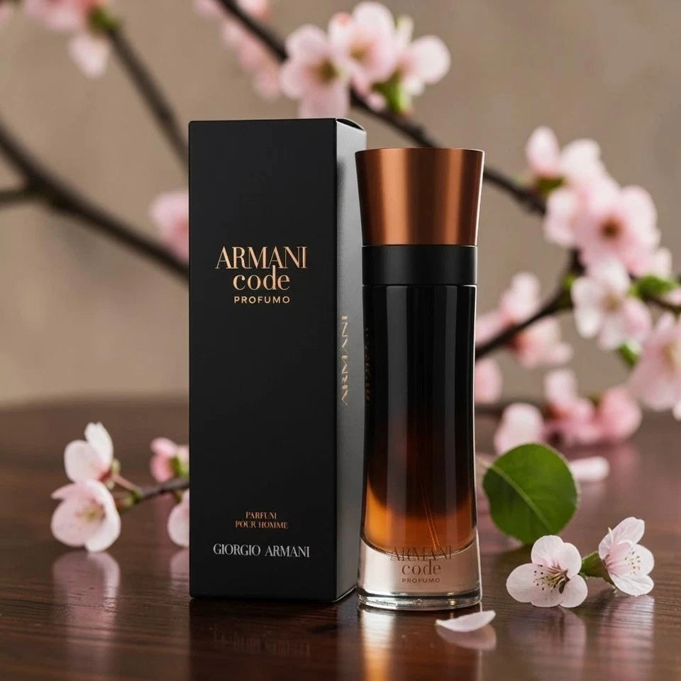 Giorgio Armani Code Profumo Eau de Parfum Spray for Men 3.7 Oz / 110ml – Warm Spicy Amber Fragrance