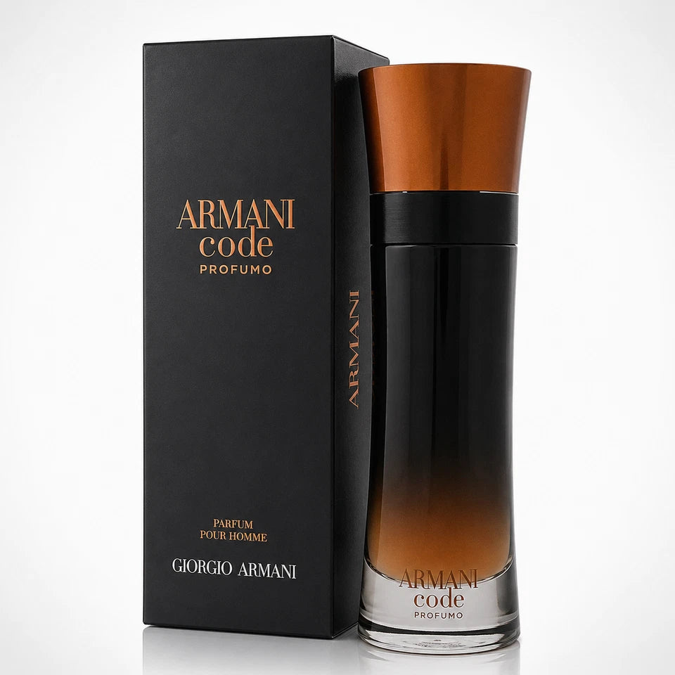 Giorgio Armani Code Profumo Eau de Parfum Spray for Men 3.7 Oz / 110ml – Warm Spicy Amber Fragrance